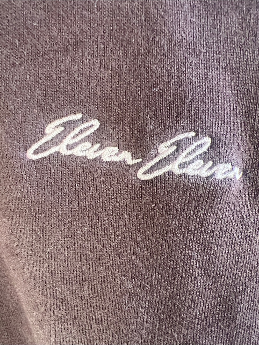 Eleven Eleven Brown Hooded Sweatshirt Large - Picture 3 of 8